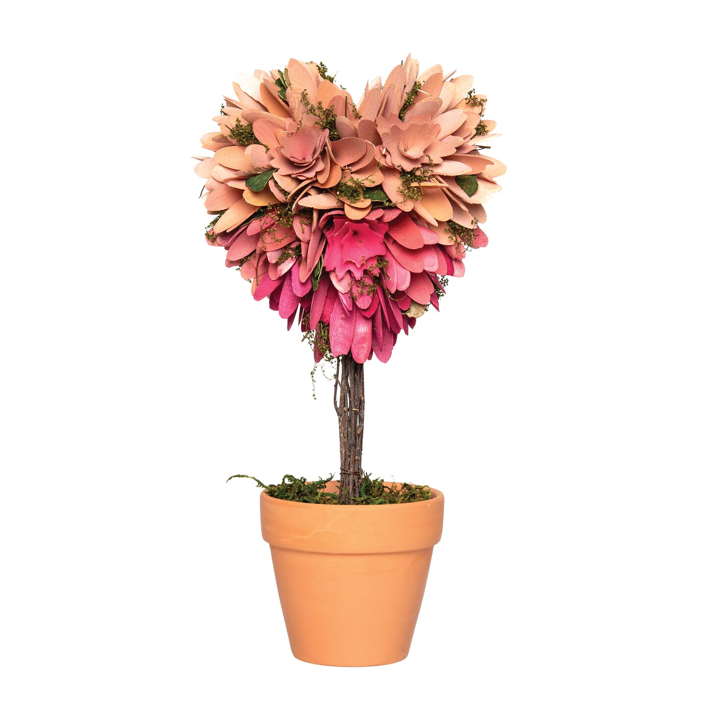 Valentine Floral Heart Topiary Decorative Cute Farmhouse For Valentine