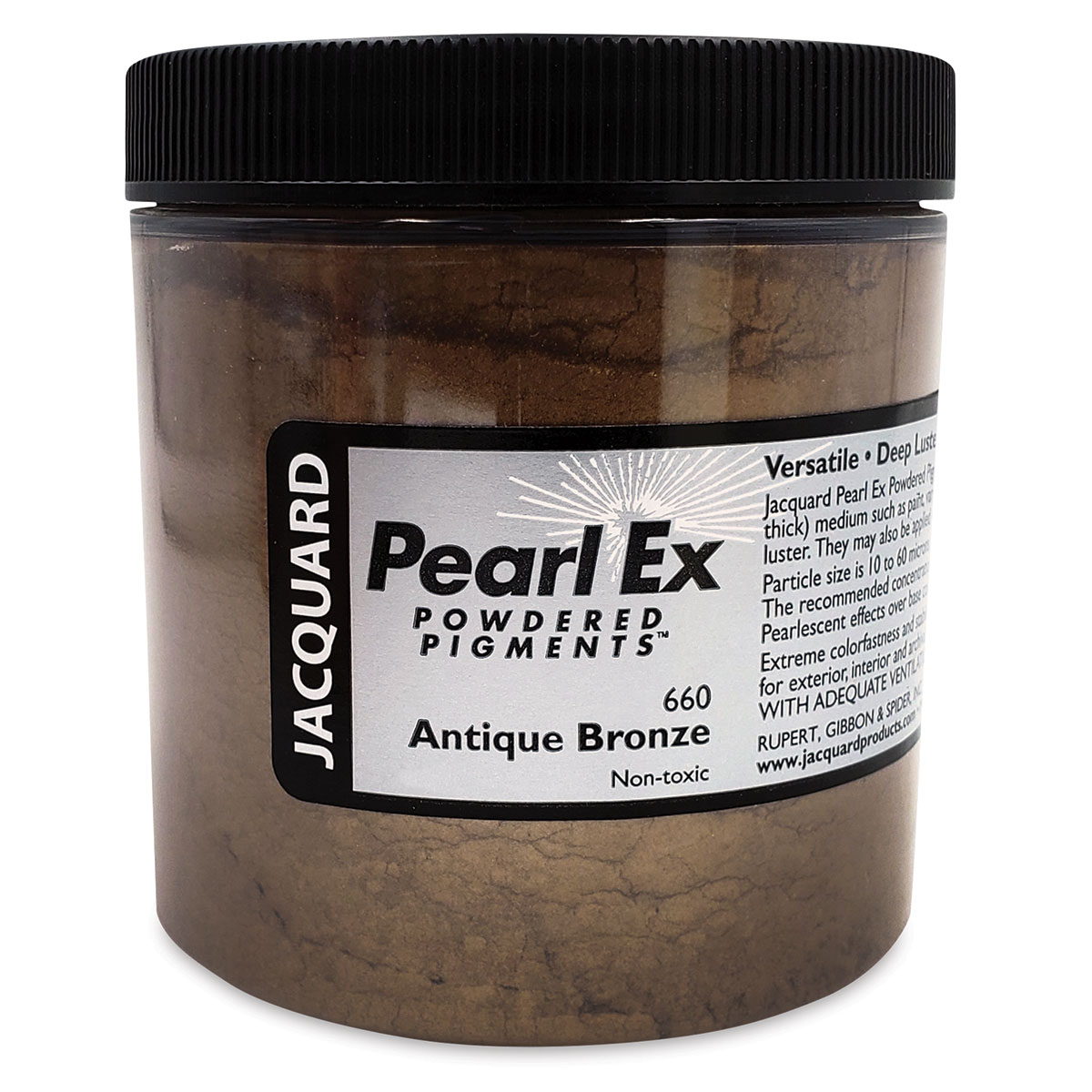 Jacquard Pearl-Ex Pigment - 4 oz, Antique Bronze, Jar