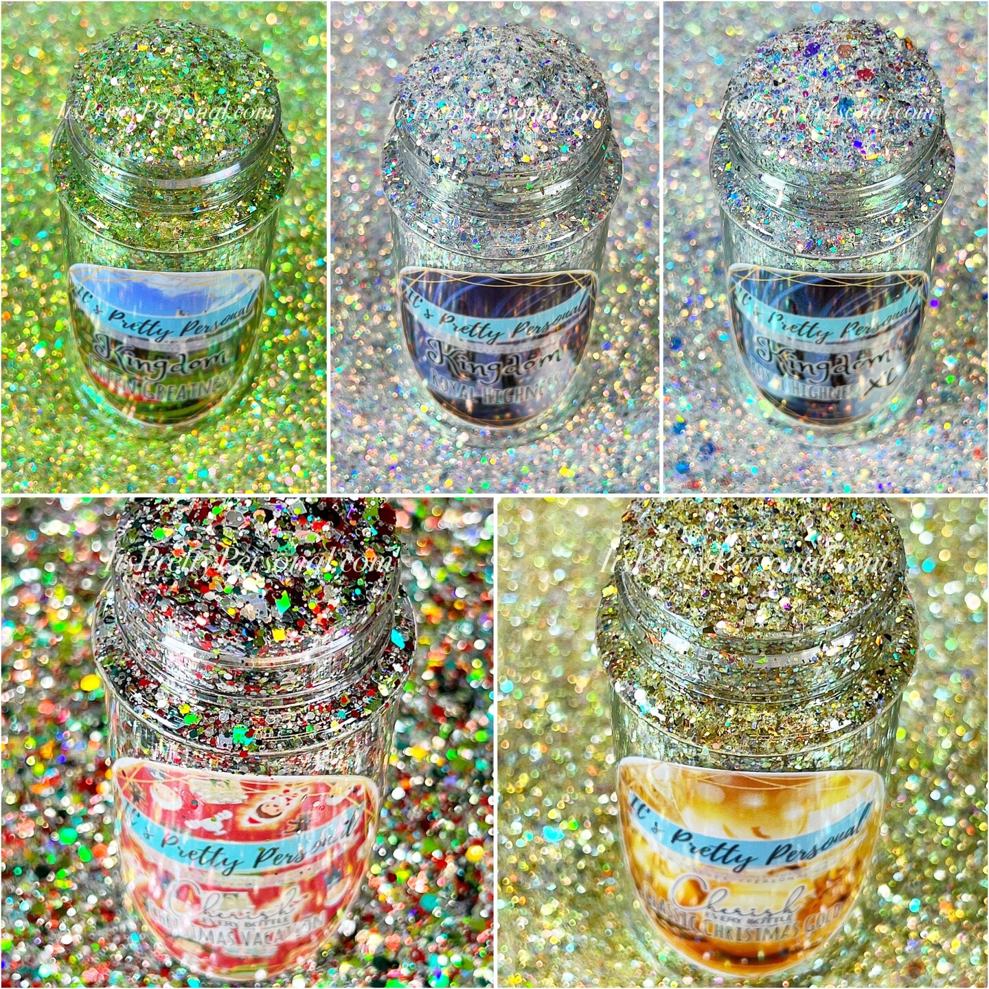 BEST DEAL! DISCOUNTED GLITTER BUNDLE! 5 SHAKERS