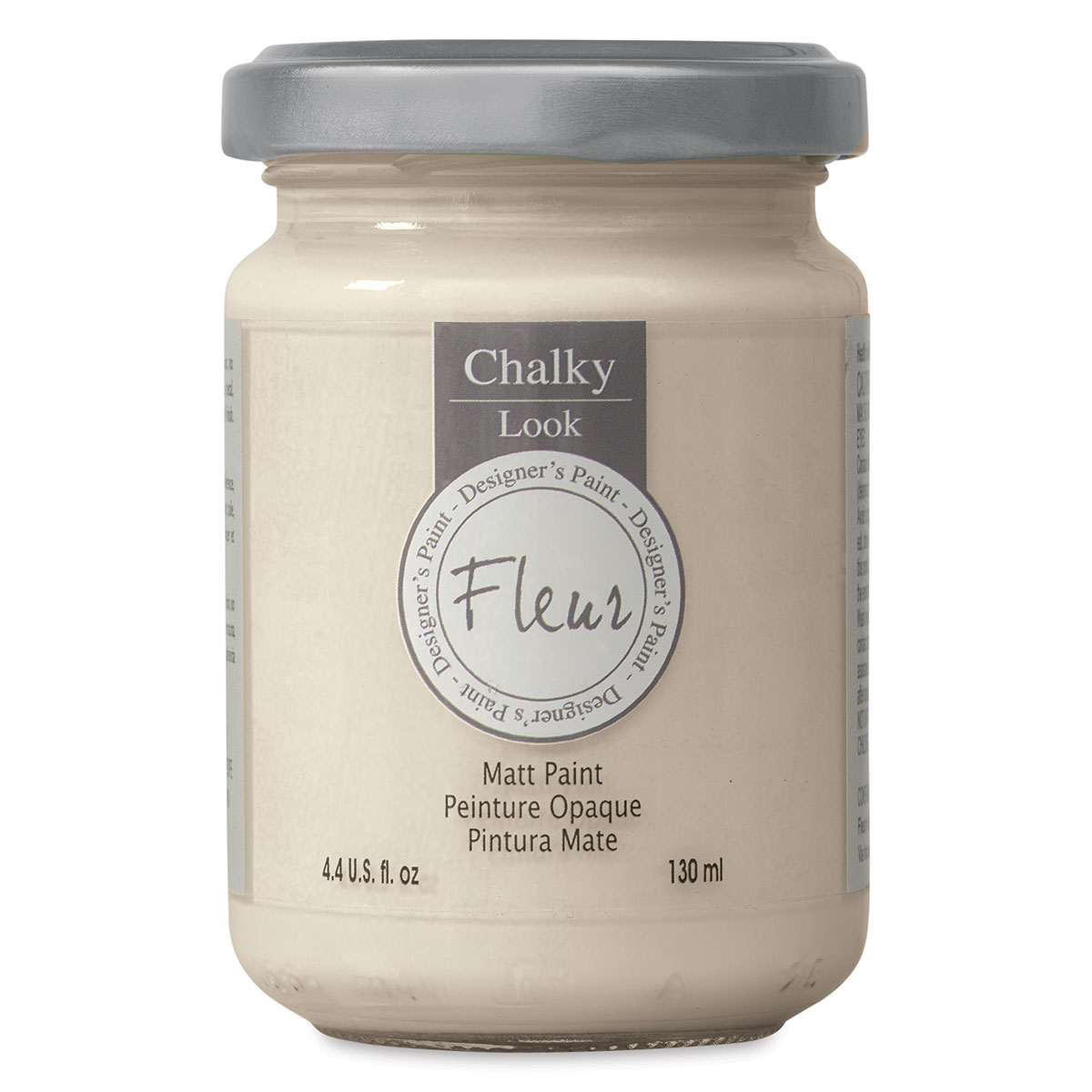 Fleur Chalky Look Paint - Cream Love, 4.4 oz jar