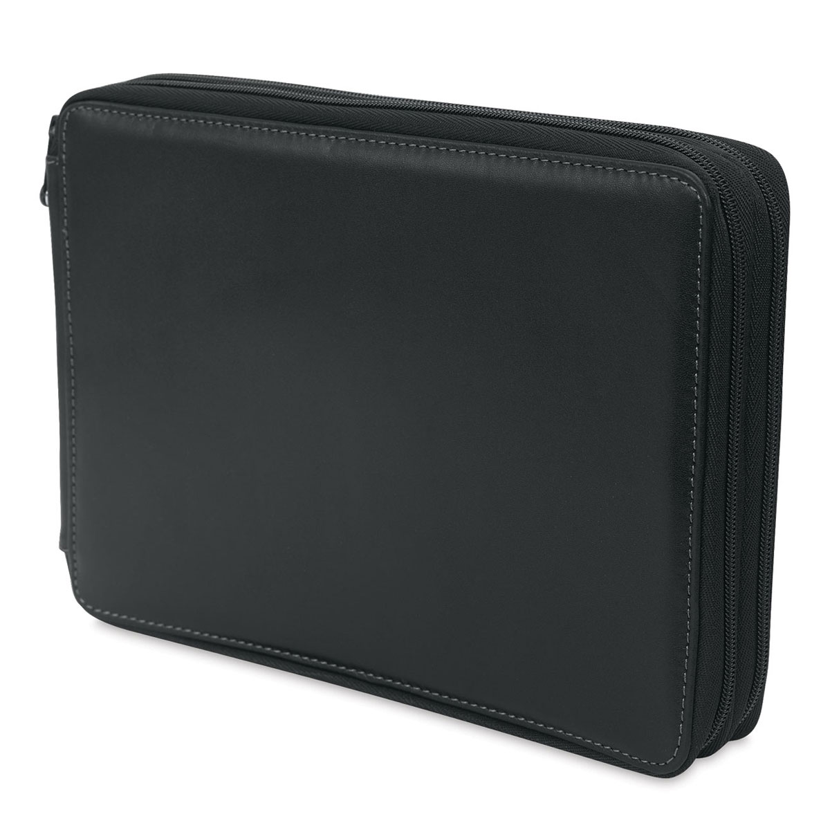 Speedball Classic Leather Pencil Case - Smooth Black, or 120 Pencils