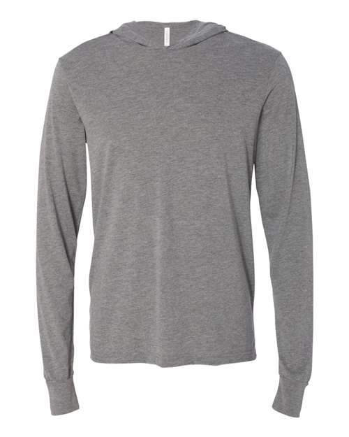 BELLA + CANVAS&#xAE; Jersey Hooded Long Sleeve Tee