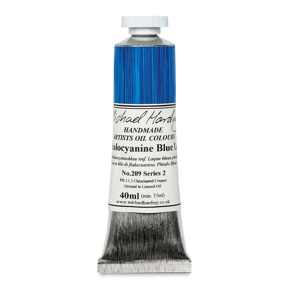 Michael Harding Artists Oil Color - Phthalo Blue Lake, 40 ml tube