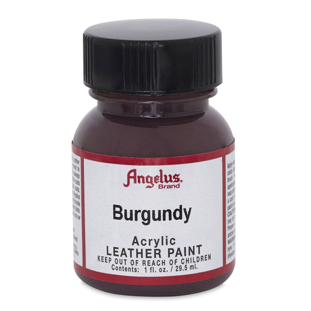 Angelus Acrylic Leather Paint - Burgundy, 1 oz