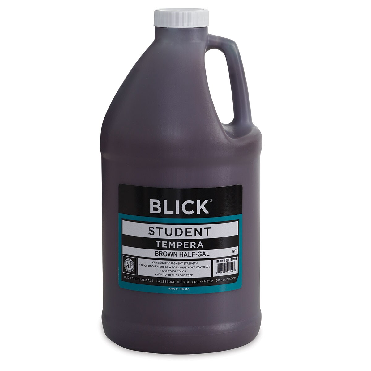 Blick Student Tempera Paint - Brown, 64 oz bottle