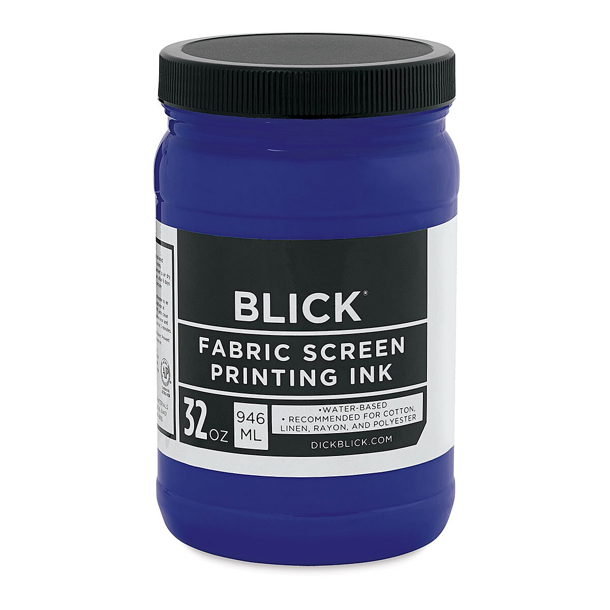 Blick Water-Base Acrylic Textile Screen Printing Ink - Process Cyan, Quart