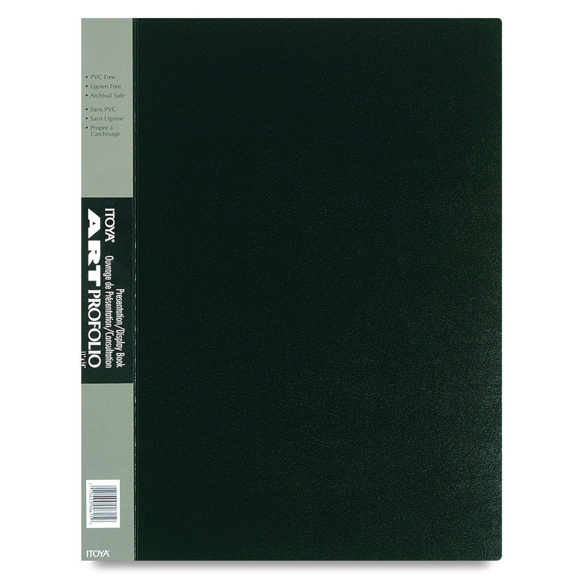 Itoya Original Art Profolio - 14" x 11", Black, Portrait, 24 Pages