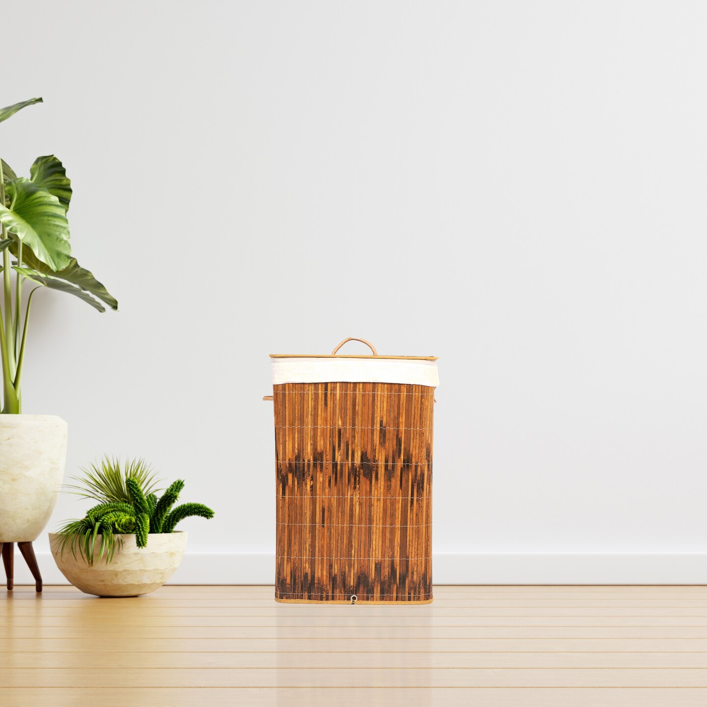 Collapsible Waterproof Laundry Hamper with Lid and Handles for Organizer, Clothes, Toy Durable Folder Washing Bin for Easy Carrying