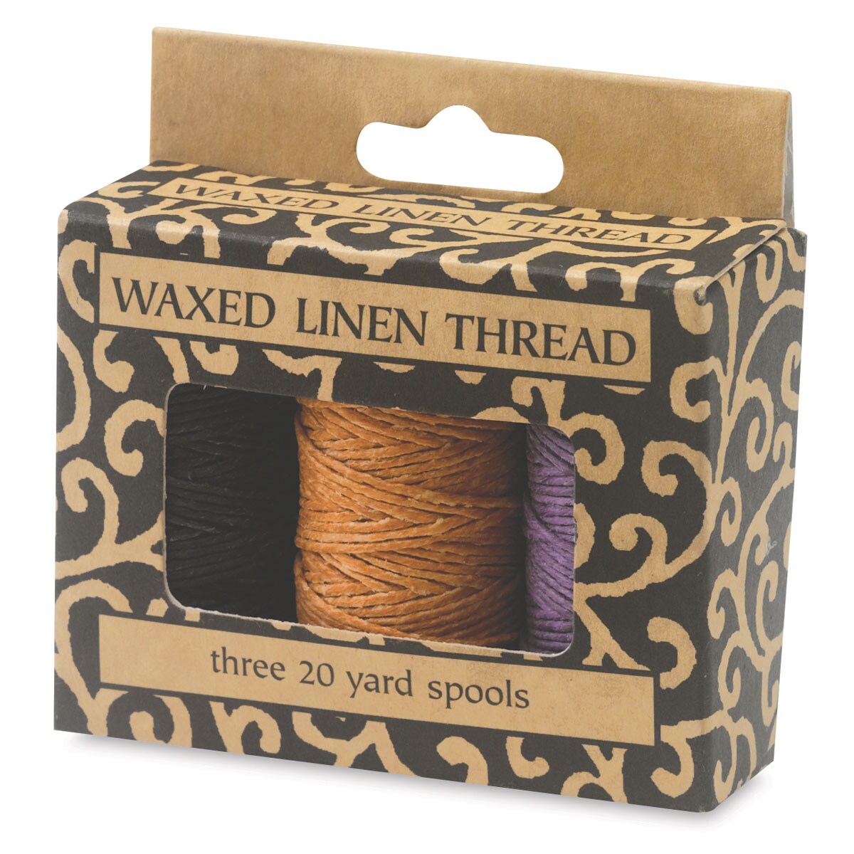 Books By Hand Waxed Linen Thread - Basic Pack, 20-yard Spools, Pkg of 3