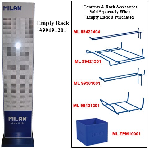 EMPTY FLOOR SPINNER MILAN TWO SIDED DISPLAY RACK