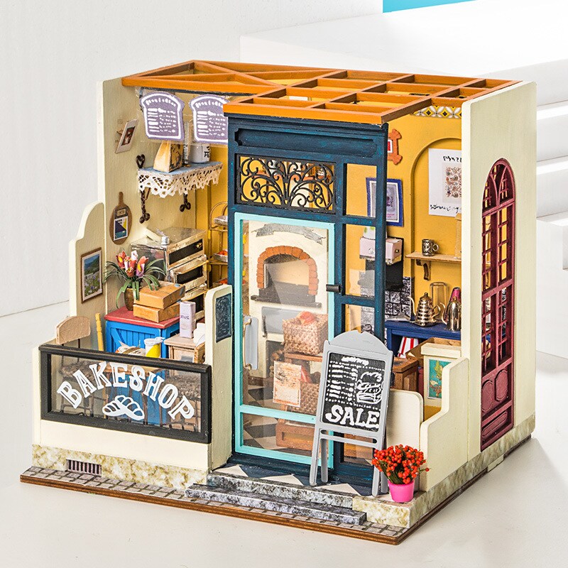 Robotime DIY Dollhouse - DG143 Nancy&#x27;s Bake Shop - Miniature Toys - Birthday Gift For Kids