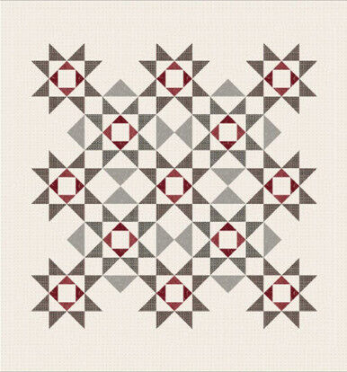 Floating Stars Quilt finishes apx 82" x 88" Phoebe Moon Designs