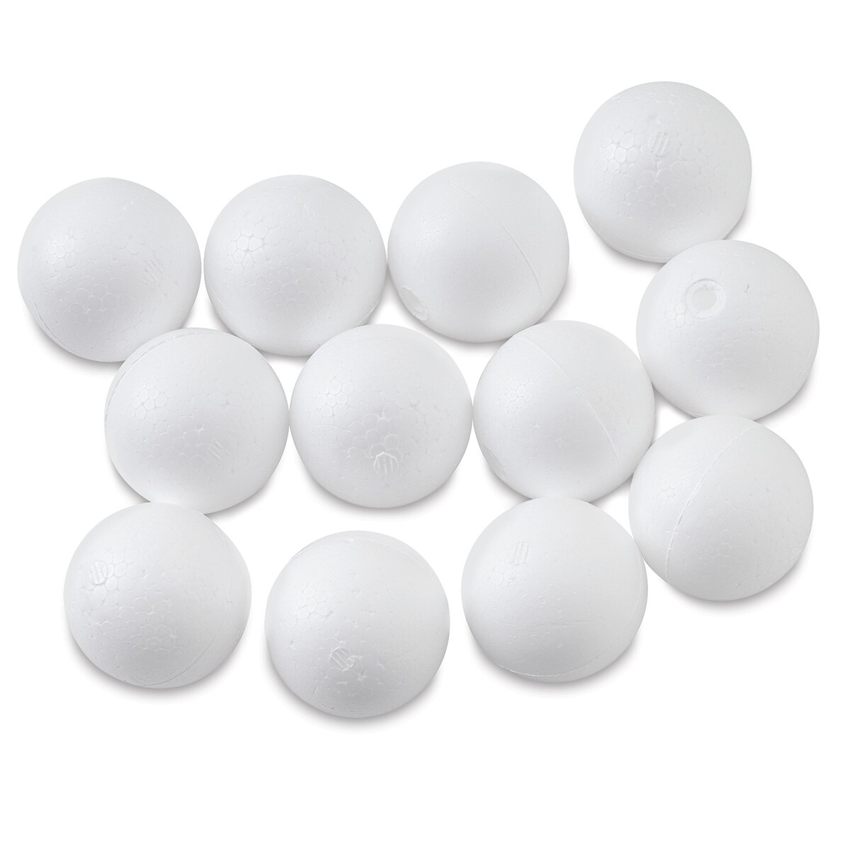 Smooth Foam Crafter&#x27;s Foam - Ball, Pkg of 12, 1.4&#x22; Dia
