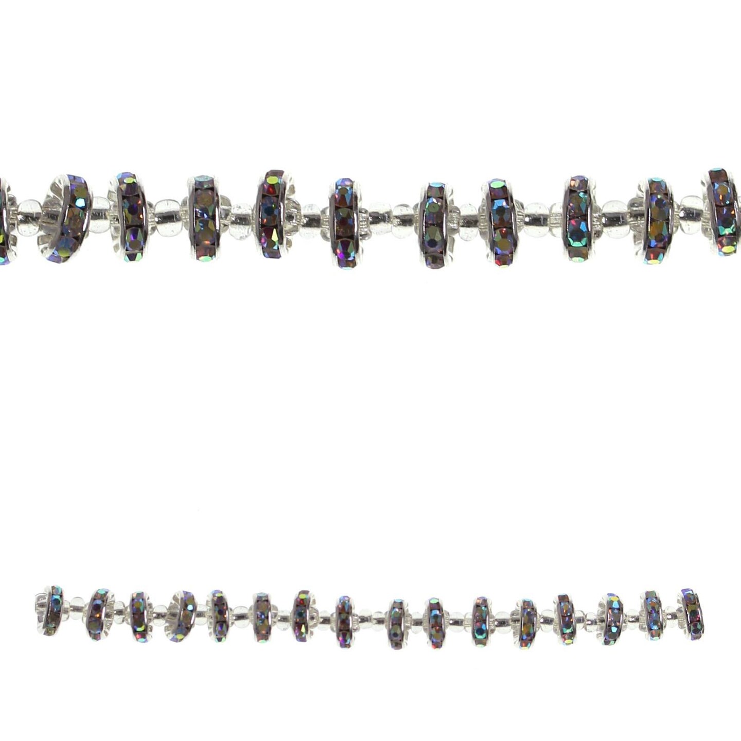 Crystal AB Rhinestone Rondell 4x10mm Beads Michaels