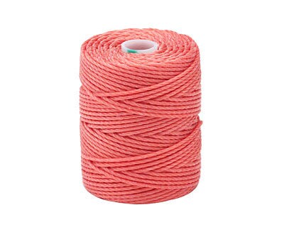 C-Lon Tex 400 Heavy Weight Bead Cord, Chinese Coral - 1.0mm, 36 Yard Spool