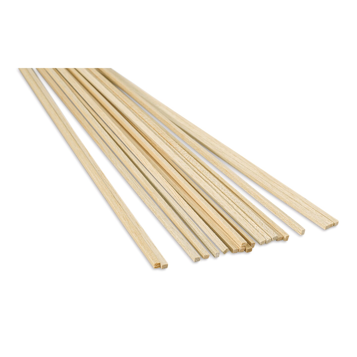 Bud Nosen Balsa Wood Sticks - 3/16&#x22; x 1/4&#x22; x 36&#x22;, Pkg of 20