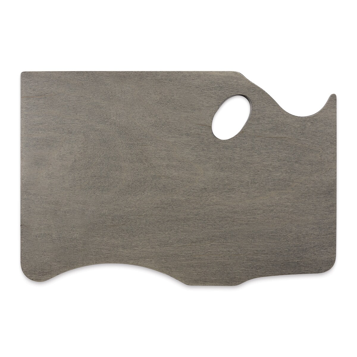New Wave Art Wood Palette - Grey, 16&#x22; x 11&#x22; x 1/5&#x22;, Highland, Left Hand