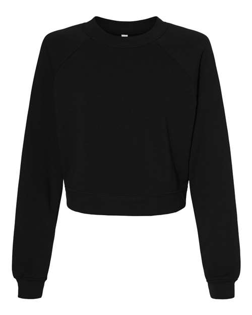 BELLA + CANVAS&#xAE; Women&#x27;s Crop Raglan Fleece Crewneck Sweatshirt - 7505