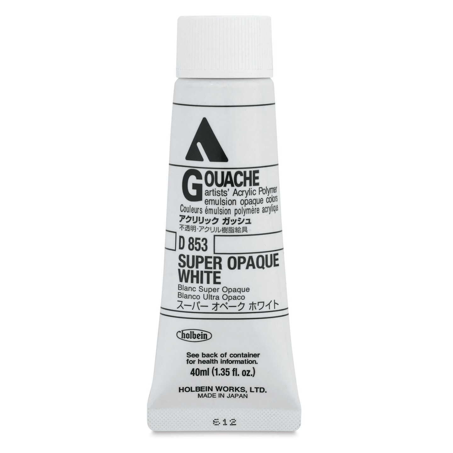 Holbein Acryla Gouache Super Opaque White, 40 ml tube Michaels
