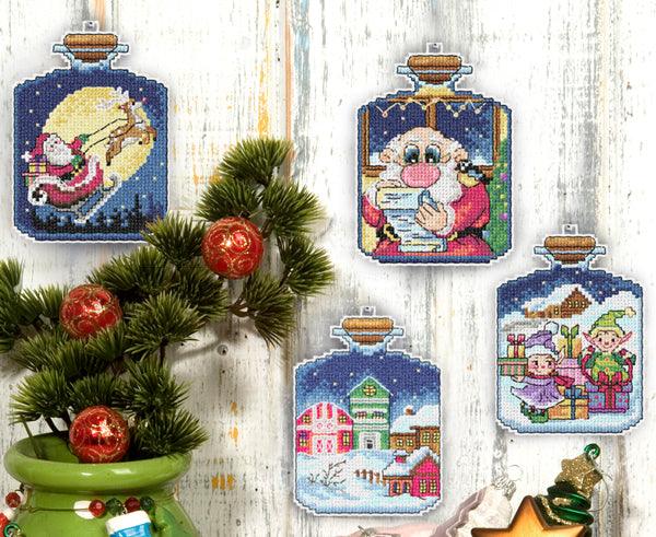 Dimensions Christmas Village Ornaments Counted Cross-Stitch Kit