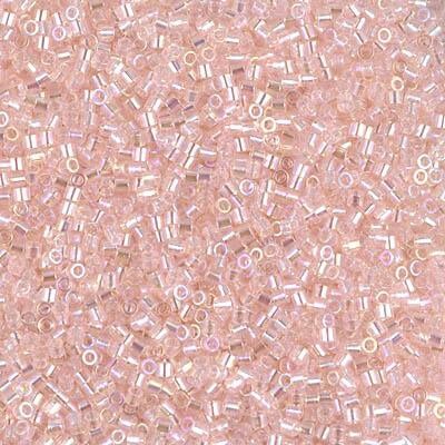 Miyuki Delica Bead 15/0, DBS1243, Transparent Pink Mist AB