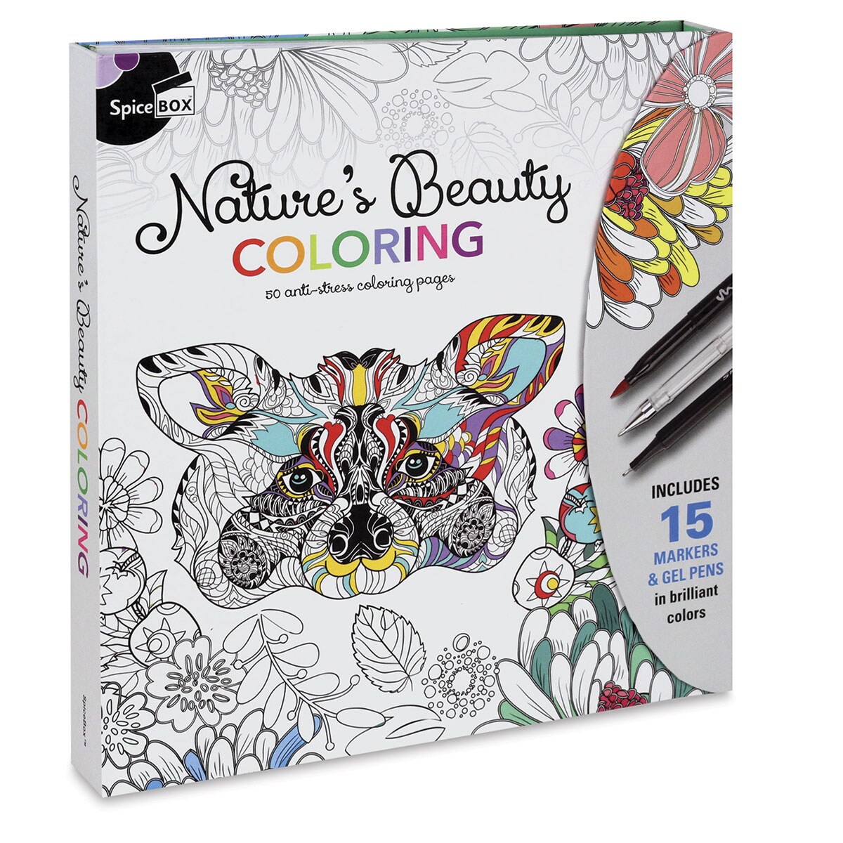 Spicebox Sketch Plus Nature&#x27;s Beauty Coloring Kit