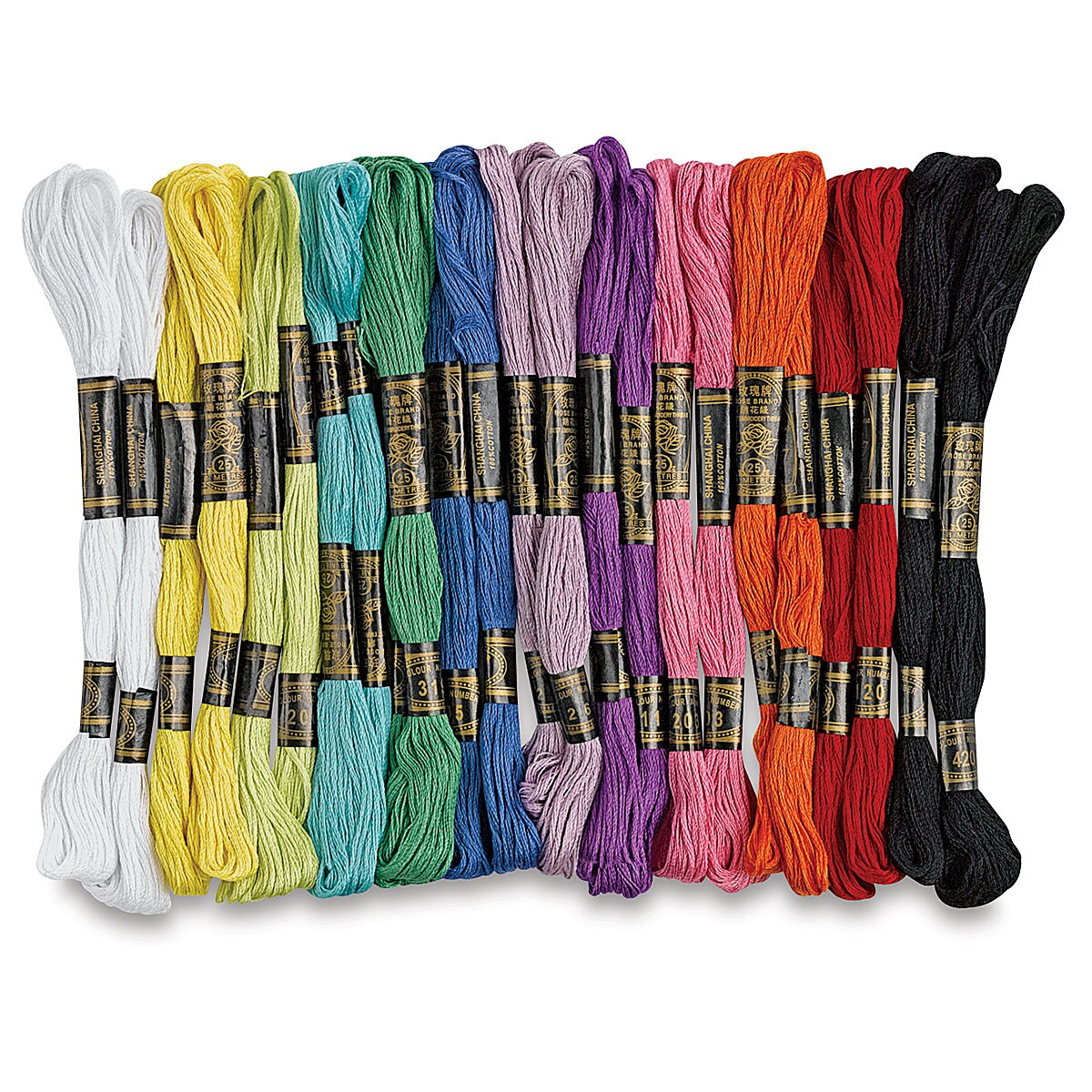 Creativity Street Embroidery Floss - Assorted Colors, Set of 24 Skeins