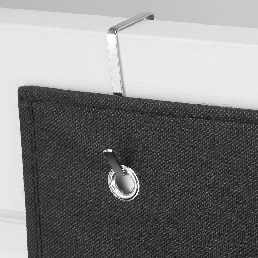 mDesign Fabric Over Door Hanging Storage Organizer - 3 Pockets