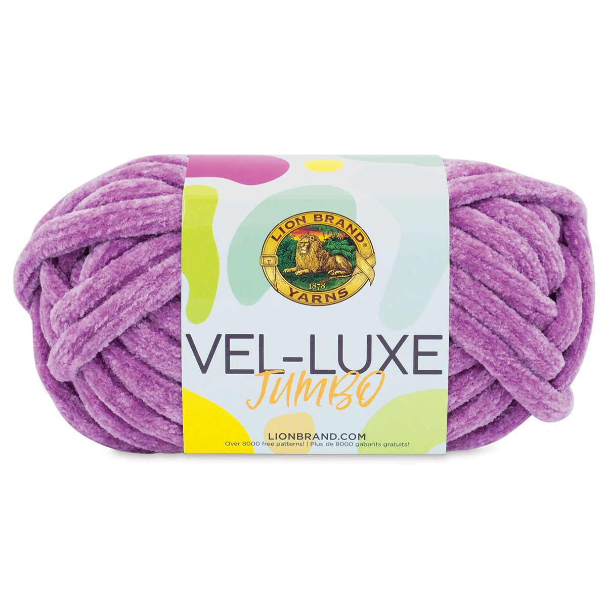 Lion Brand Vel-Luxe Jumbo Yarn - Mulberry, 21 yards