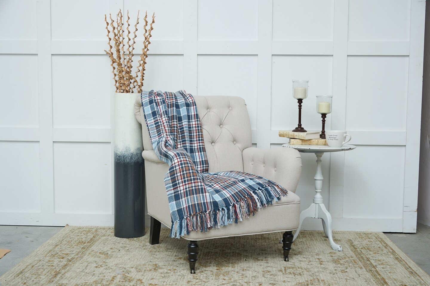 Buy in Bulk Lawson Lake Plaid 50" x 60" Throw Blanket Michaels