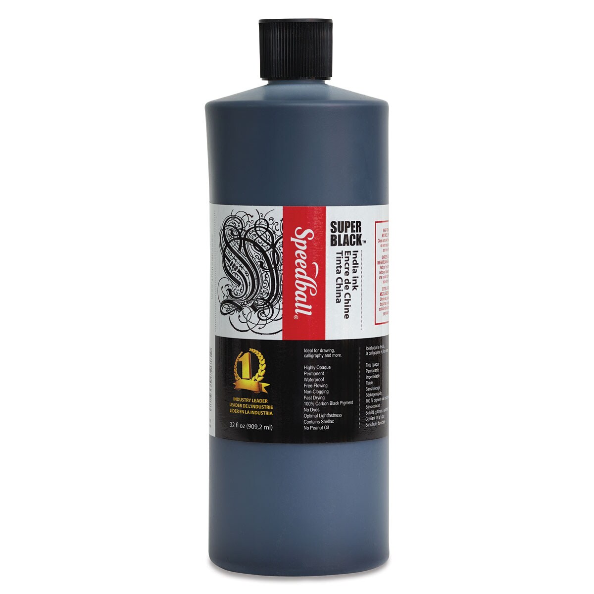 Speedball Super Black Waterproof India Ink - Quart