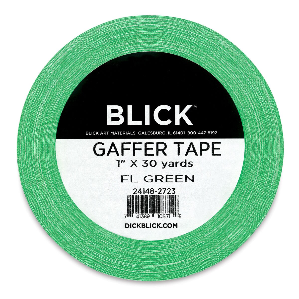 Blick Gaffers Tape - 1&#x22; x 30 yds, Fluorescent Green