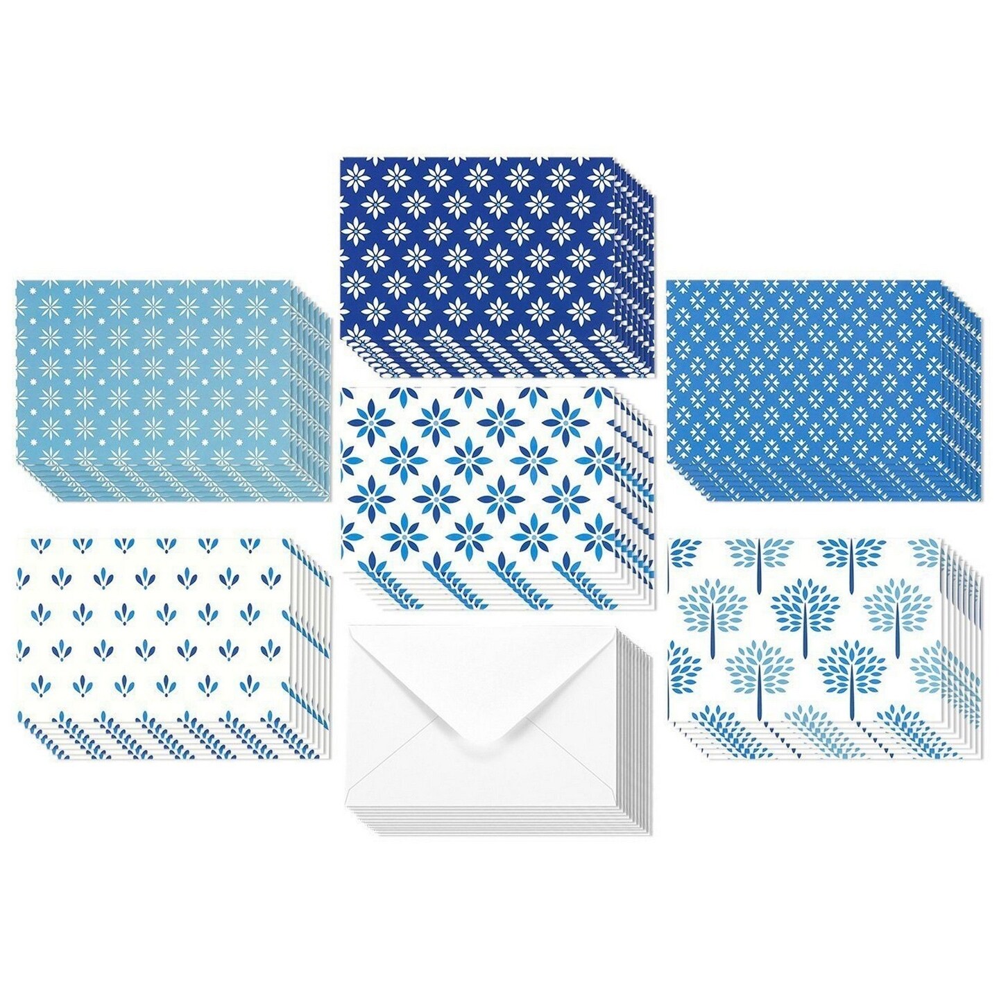  48 Pack Blank Stationery Cards and Envelopes 4x6 In