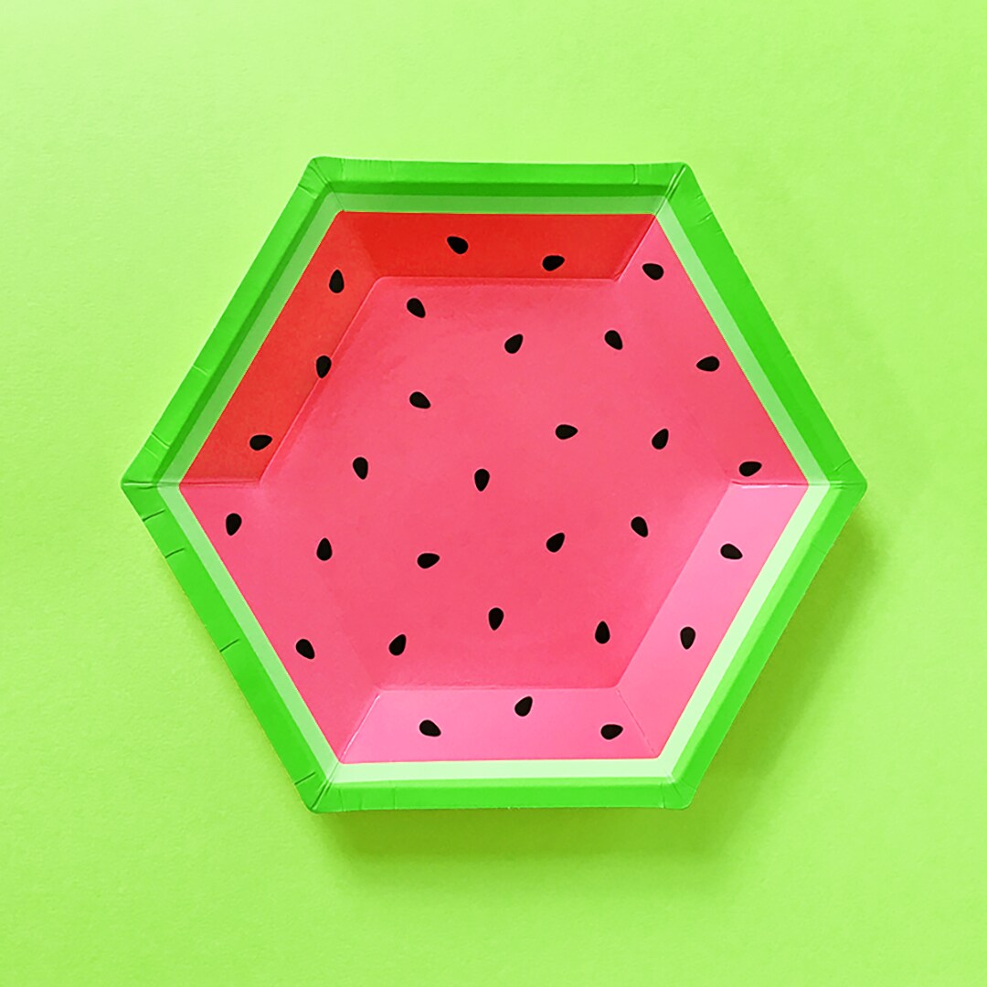 Paper Plates - Large - Watermelon