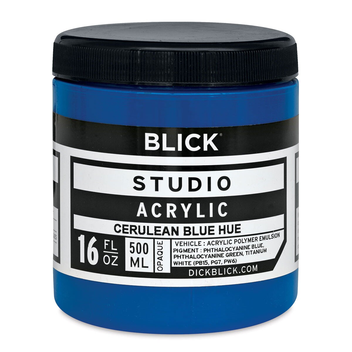 Blick Studio Acrylics - Cerulean Blue Hue,  16 oz jar