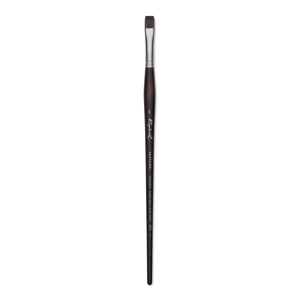 Rapha&#xEB;l Textura Brush - Flat, Size 8, Long Handle