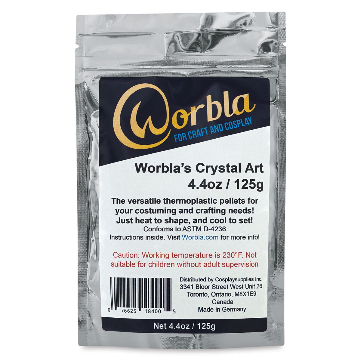 Worbla Crystal Art Moldable Plastic Pellets - 4.4 oz