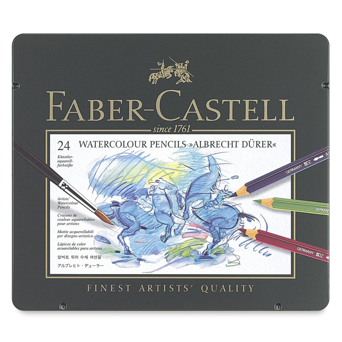 Faber-Castell Albrecht Durer Watercolor Pencil Set - Set of 24, Assorted Colors