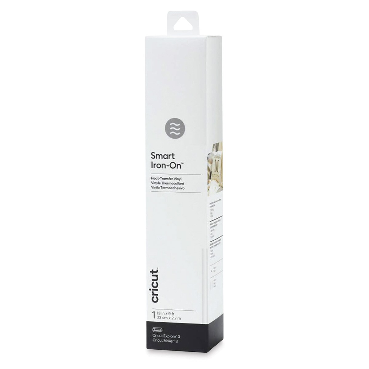 Cricut Smart Iron-On Heat Transfer Vinyl - White, 13" x 9 ft, Roll
