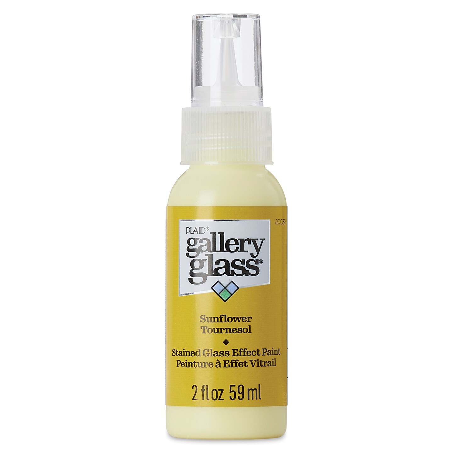 Plaid Gallery Glass Paint - Sunflower, 2 oz