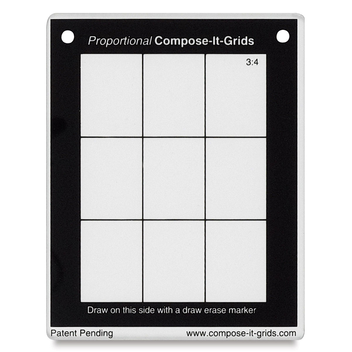 Compose It Grid - 4&#x22; x 5&#x22;, Clear, 3:4