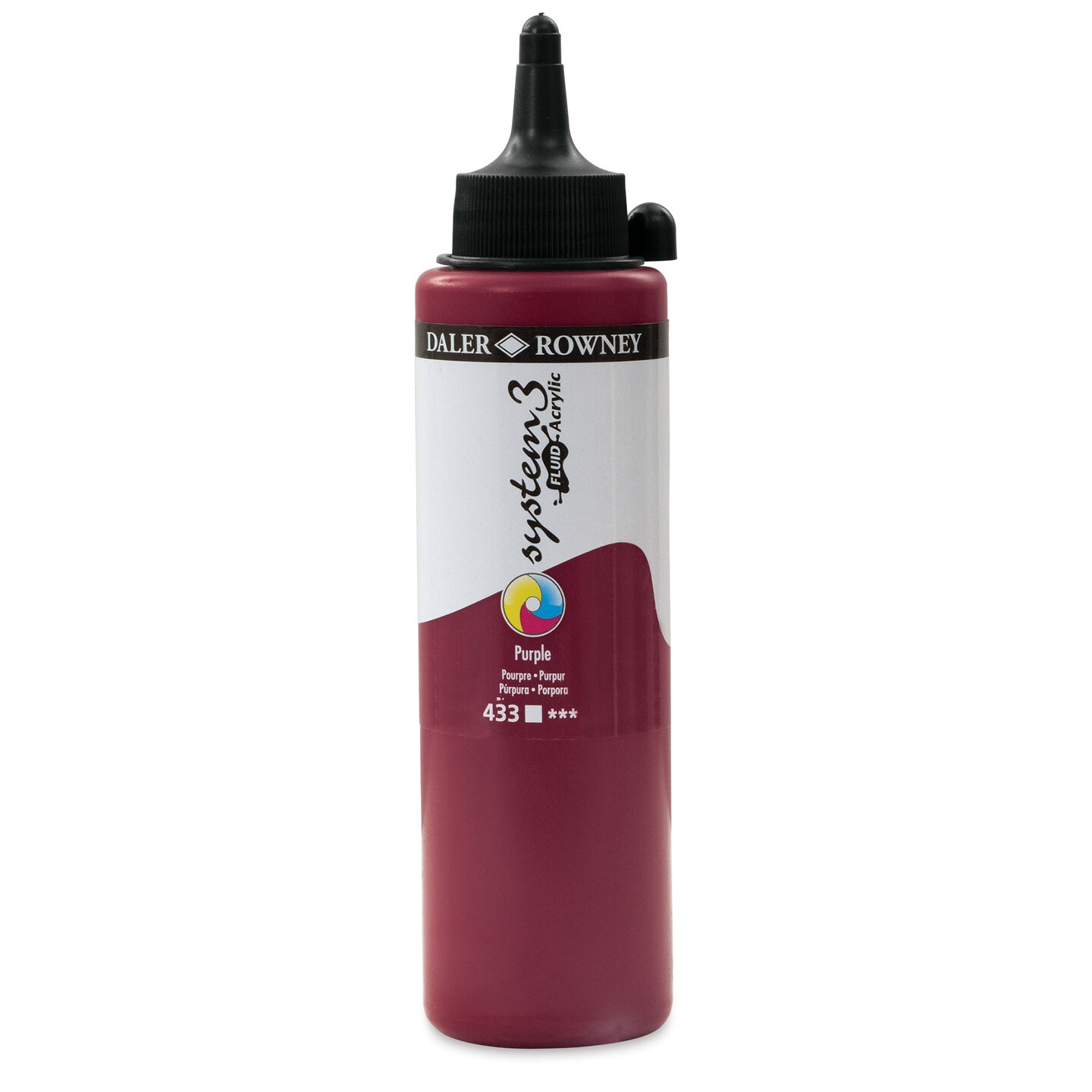Daler Rowney System 3 Acrylic Paint Deep Violet 500ml | Rapid Electronics - View #7