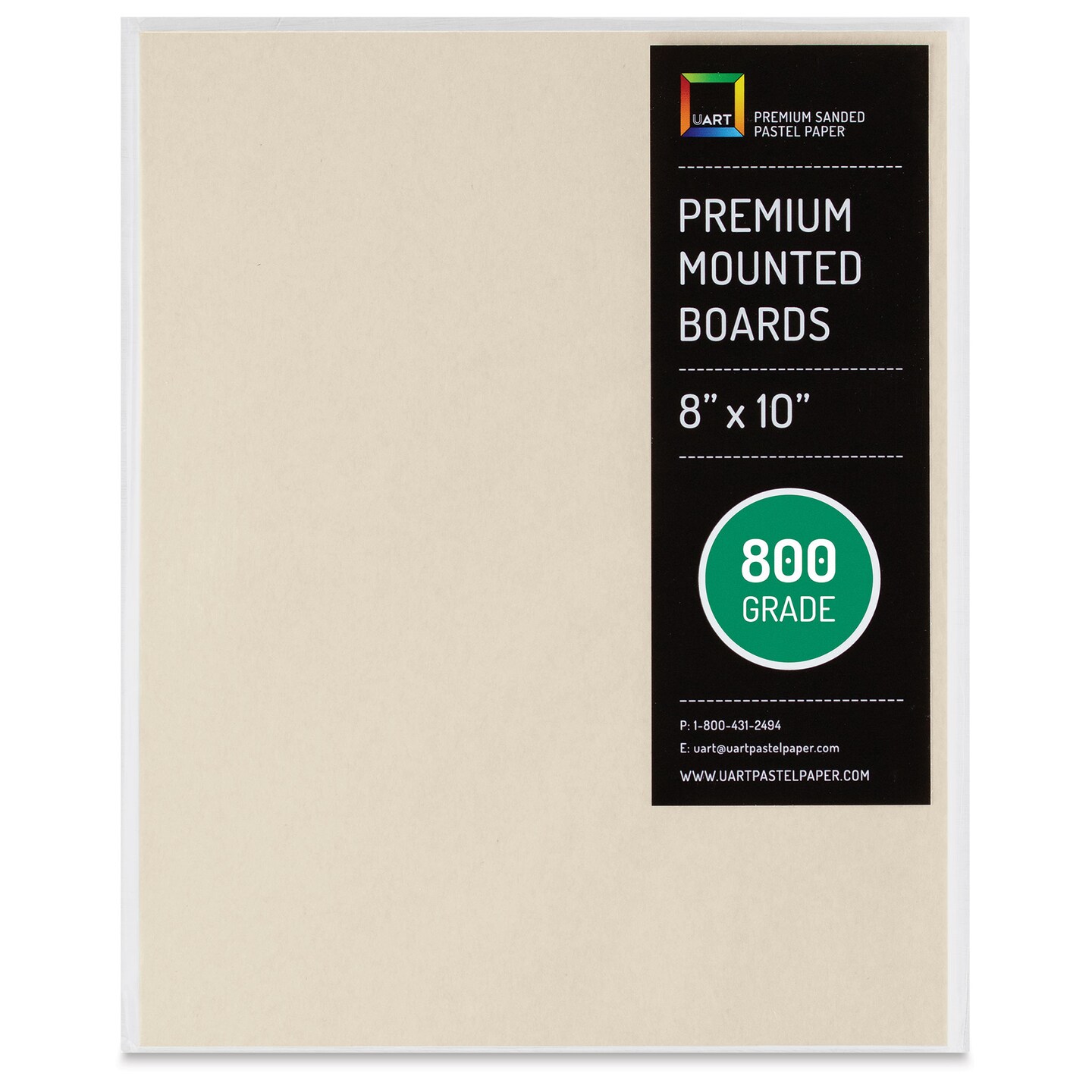 UArt Premium Sanded Pastel Paper Board 8" x 10", Neutral, 800 Grit Michaels