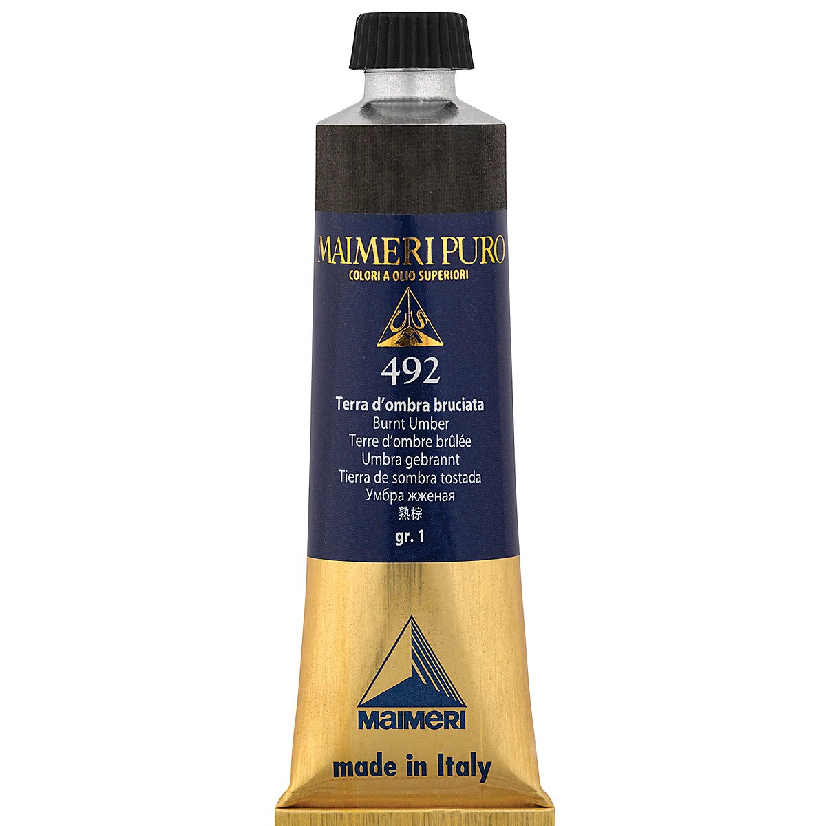 Maimeri Puro Oil Color - Burnt Umber, 40 ml tube