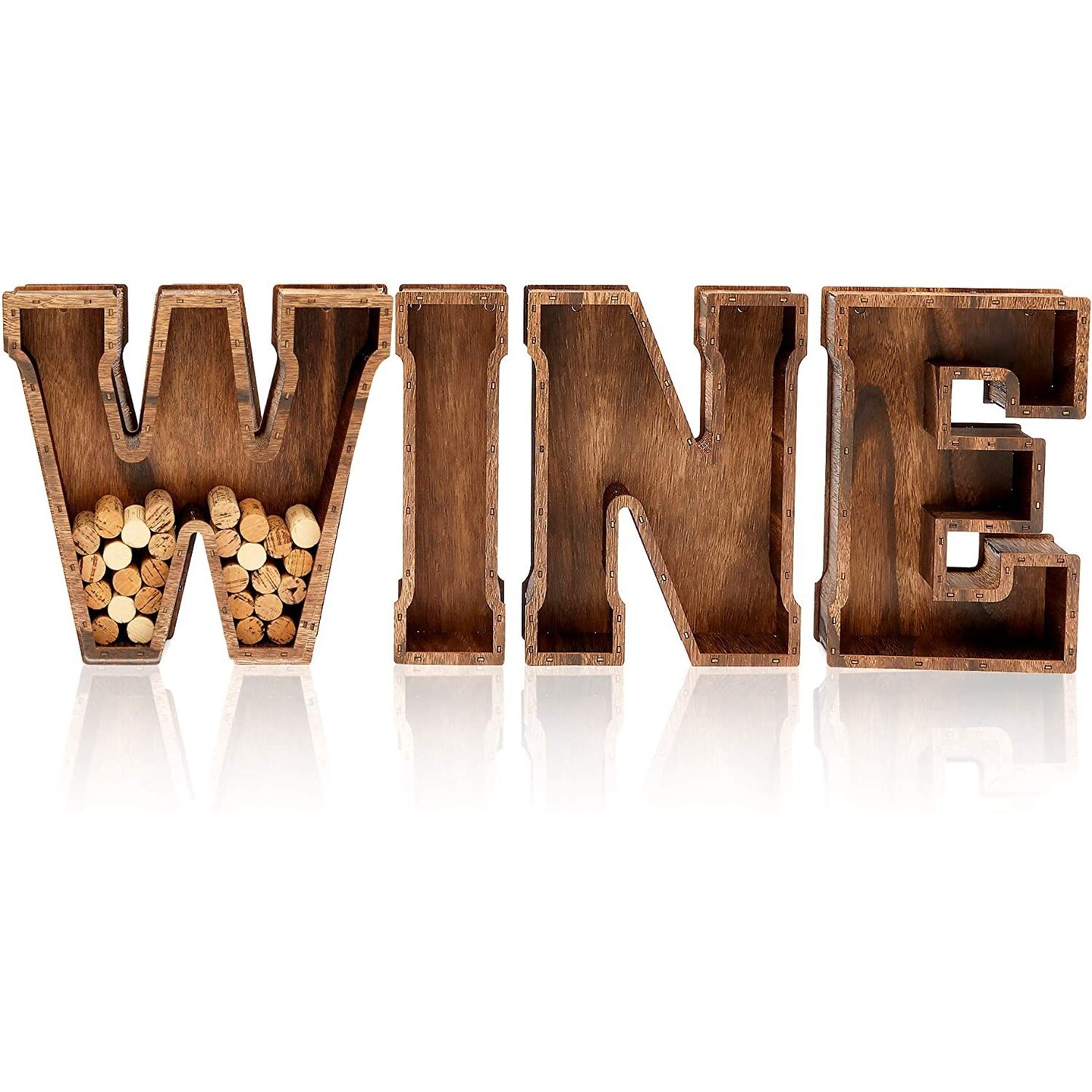 Letter wine cork online holder