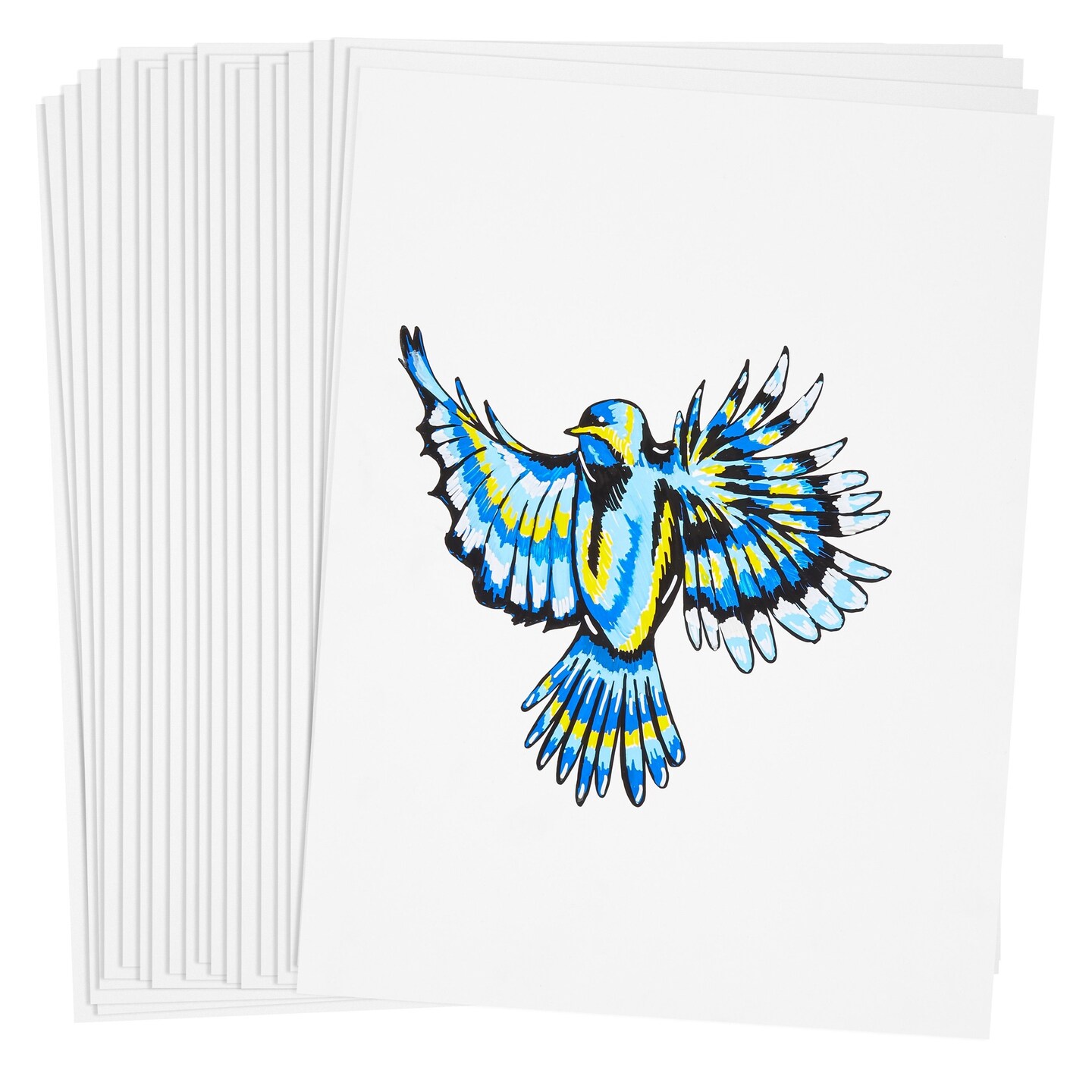 20 Sheets Alcohol Ink Paper for Drawing, Watercolor, and Acrylic Paints for Artists, Painting Supplies, Letter Size (9x12 In)