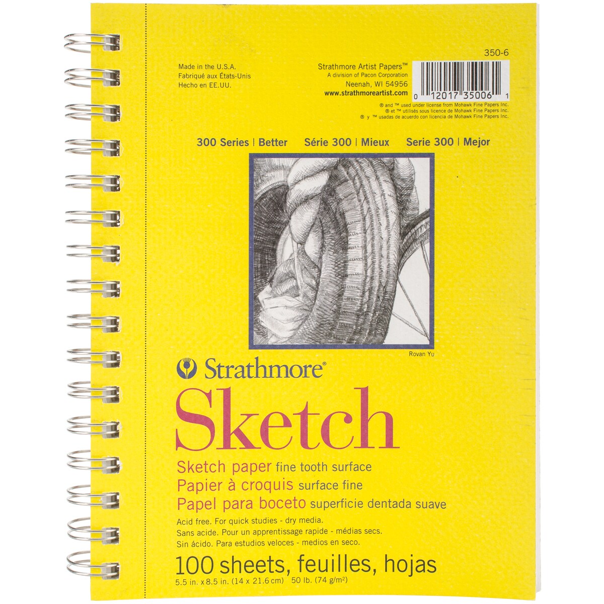Strathmore Sketch Paper Pad 5.5&#x22;X8.5&#x22;-100 Sheets