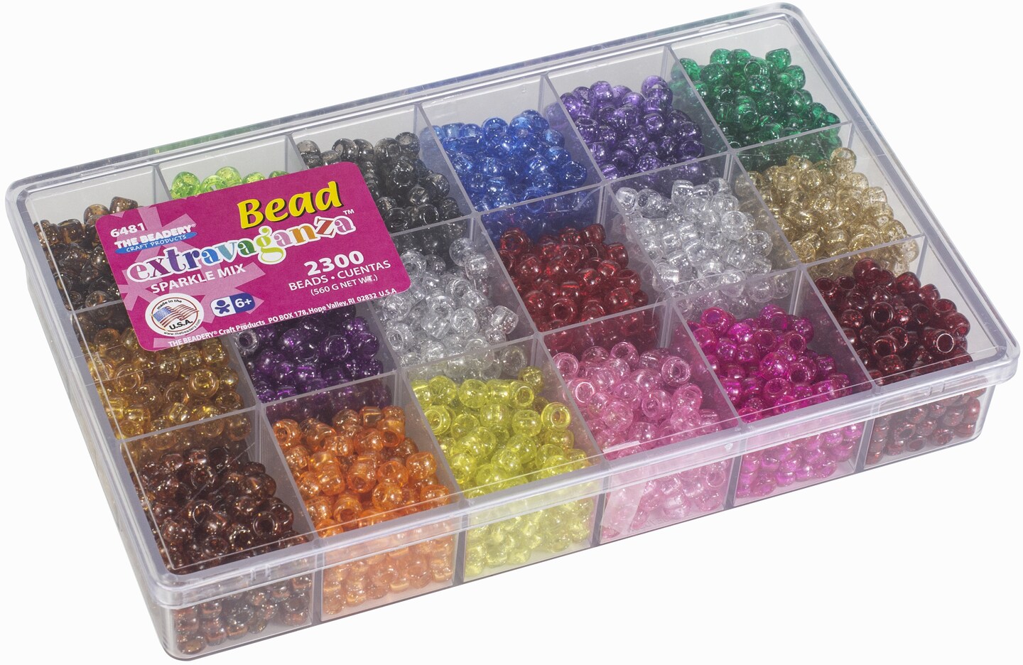 Multipack of 3 - Bead Extravaganza Bead Box Kit 19.75oz-All Sparkle