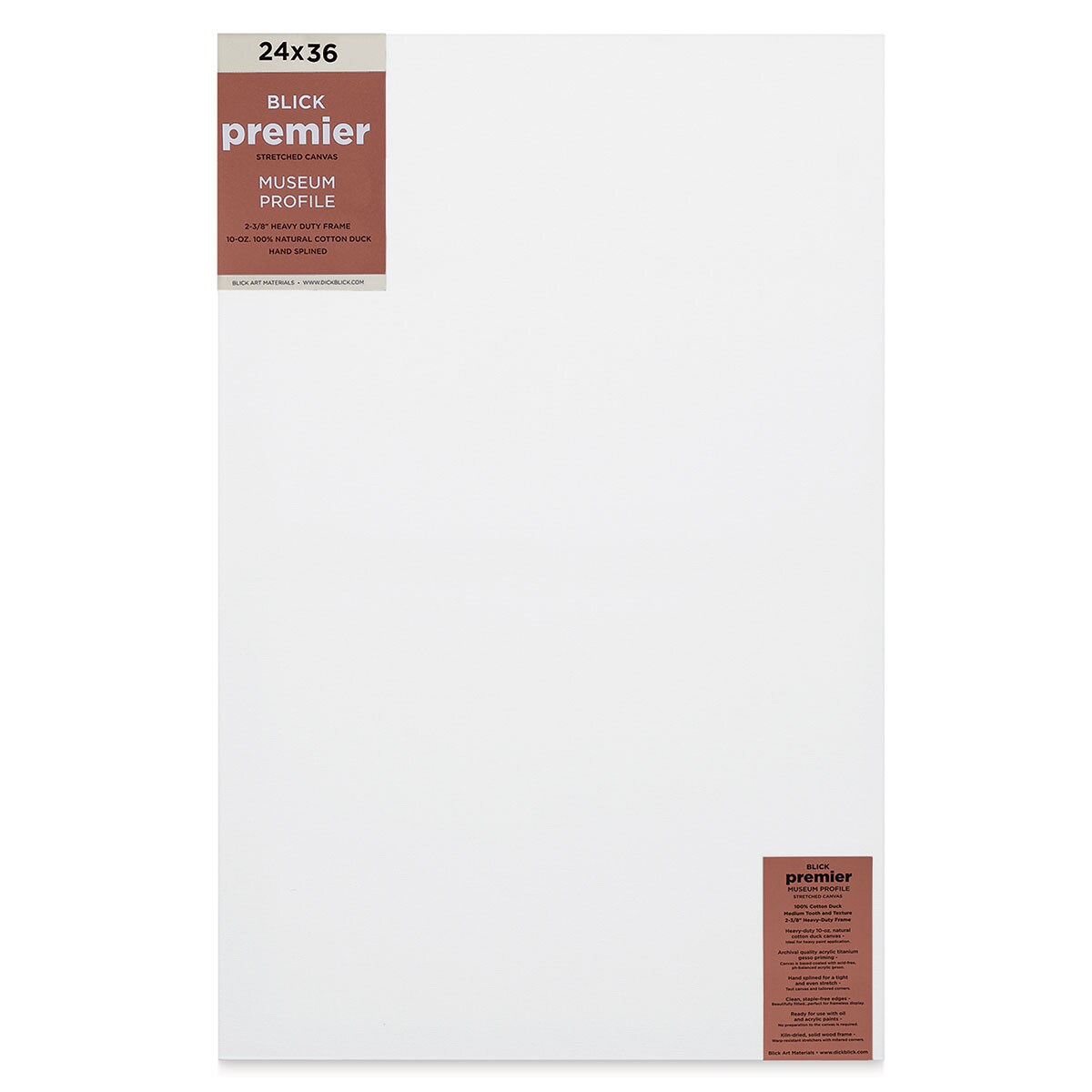 Blick Premier Stretched Cotton Canvas - Museum Profile, Splined, 24&#x22; x 36&#x22;