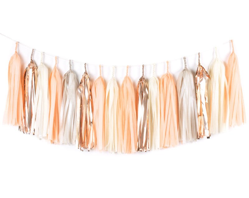 Tassel Garland Kit - Peach &#x26; Rose Gold